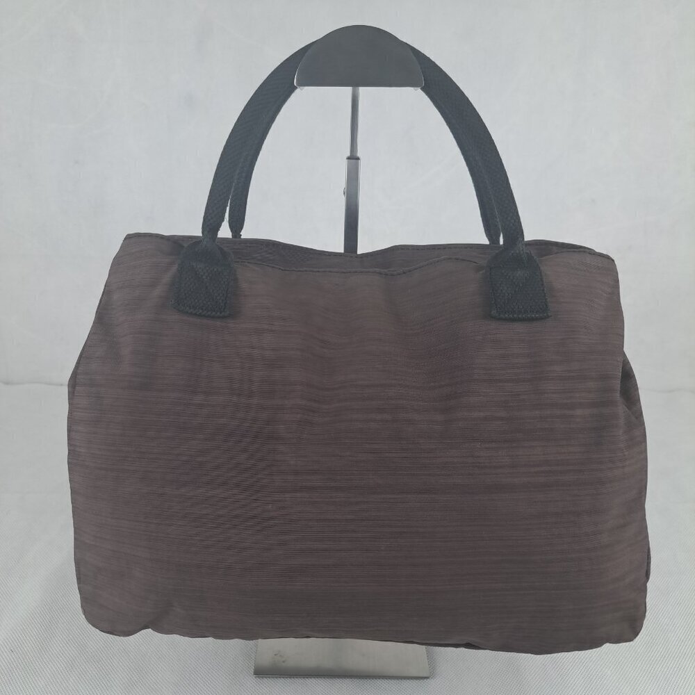 Kipling Chambray Double Handle Hand Bag Brown - Pre-Owned - Authentic - Picture 2 of 16